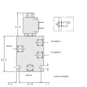Yacht valve magnetventil