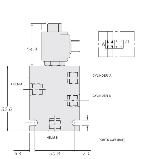 Yacht valve magnetventil