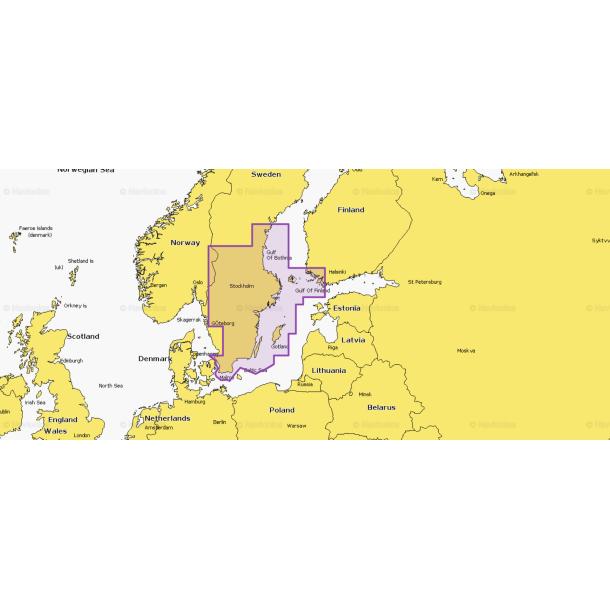 Navionics Plus regular Sverige sydst