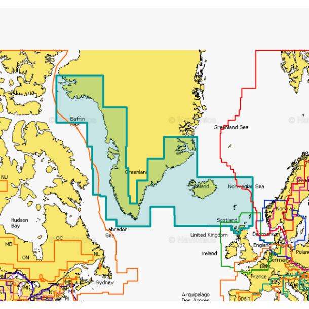 Navionics Plus 20XG - Grnland og Island