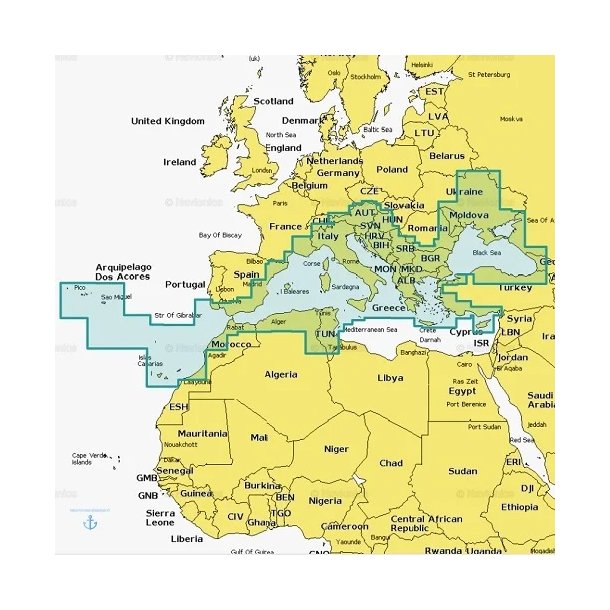 Navionics Plus 43XG - Middelhavet