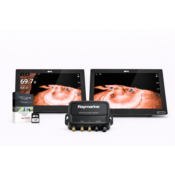 Raymarine Axiom+ 12 dobbeltsk�rmssystem med LightHouse Nordeuropa-s�kort og AIS 700