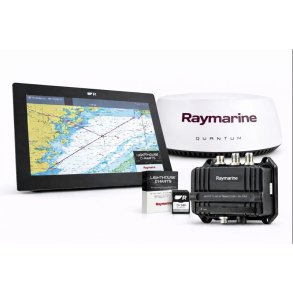 Raymarine Axiom+ 12 med Lighthouse nordeuropa s�kort, Quantum radar og AIS 700 transponder