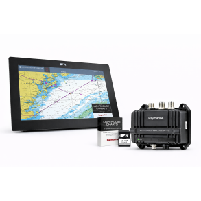 Raymarine Axiom+ 9 med Lighthouse nordeuropa s�kortog AIS 700 transponder 