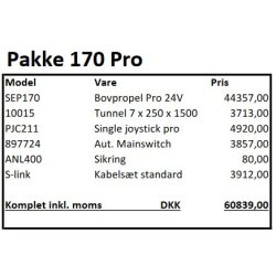 SidePower SE170Pro pakke bovpropel med tilbehr