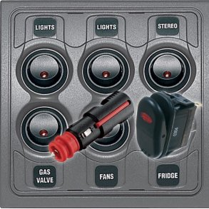 Paneler, kontakter & stik