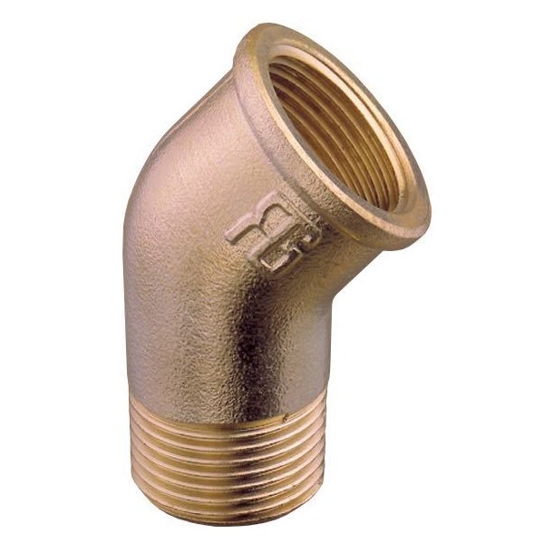 Guidi Bjning 45 ind/udv  1/2" bronze