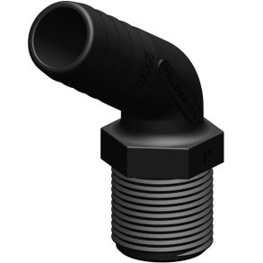 Trudesign Slangestuds 120 komposit sort 1 1/2