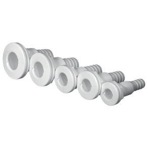 Trudesign Gennemfring komposit hvid 1/2