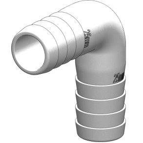 Trudesign Vinkelstykke 90 25mm hvid