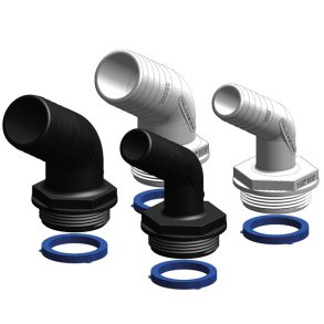 Trudesign Aquavalve slangestuds hvid 120 1 1/2