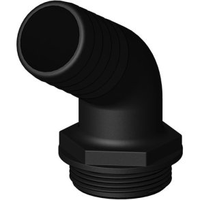 Trudesign Aquavalve slangestuds sort 120 1 1/2