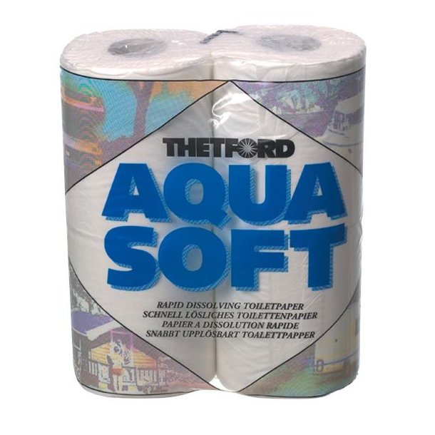 Aqua soft toiletpapir 4 ruller (udsolgt for 2023)