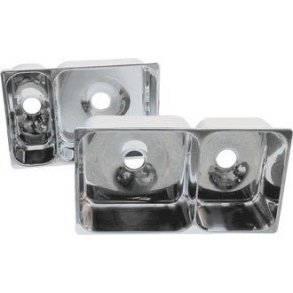 Barka dobbelt vask RF 32.5 x 58cm