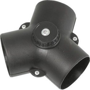 Y-ventil med spj�ld 75 x 60/60mm