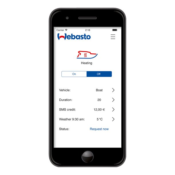 Webasto ThermoConnect TCON2 - app styring