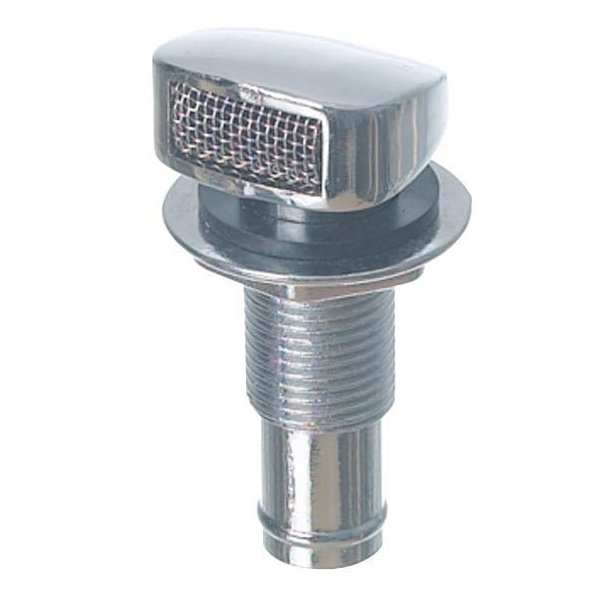 Tankudluftning af forkromet messing.