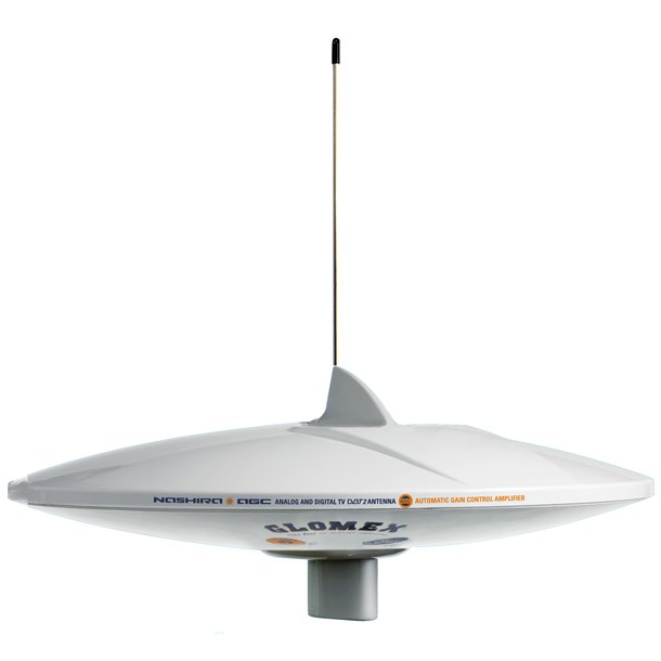 Glomex TV antenne Nashira med DAB til 2 TVer, 37cm