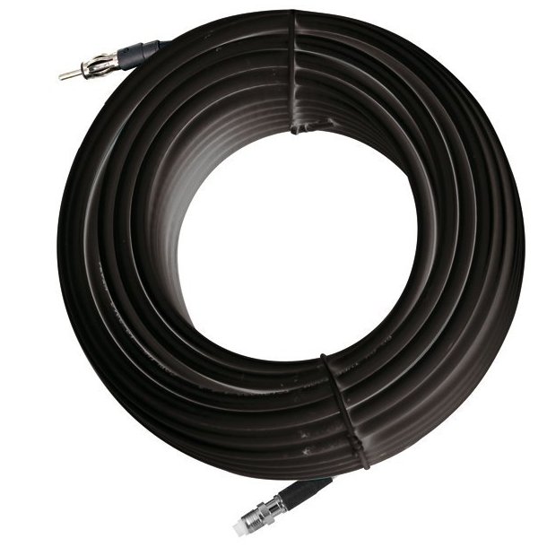 FM coax kabel RG62 low loss med FME & motorola stik - 18m