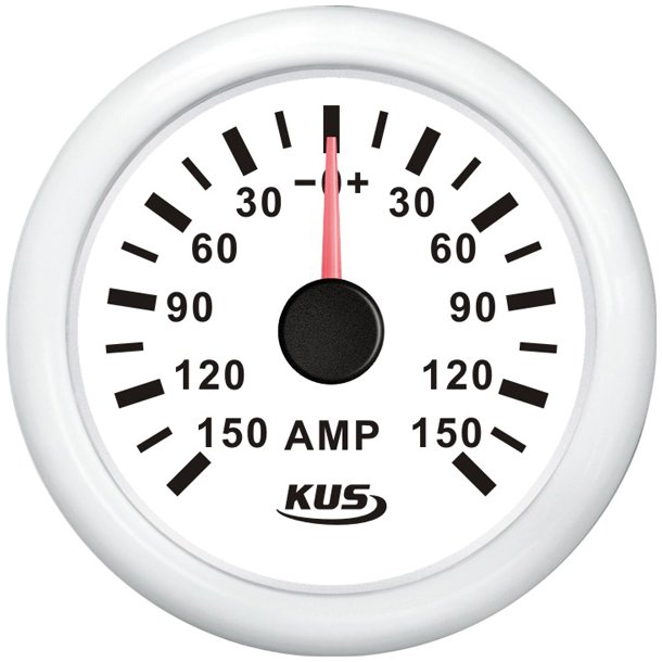 KUS amperemeter hvid 150Amp shunt