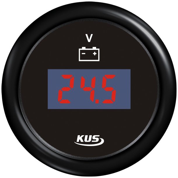 Kus digital voltmeter 9-32v, sort