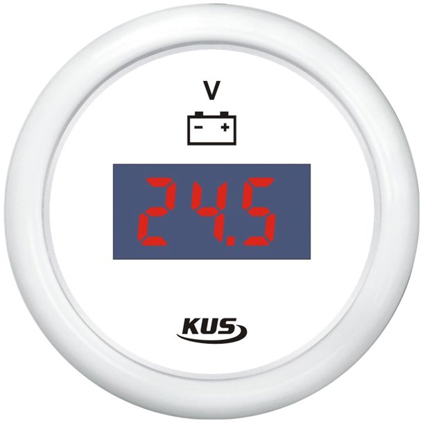 Kus digital voltmeter 9-32v, hvid