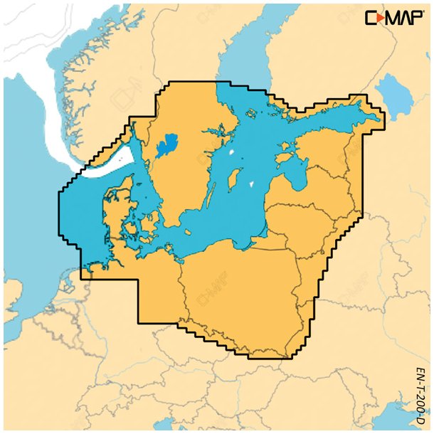 C-Map Discover X, Skagerak Kattegat & Baltic Sea T-200-D
