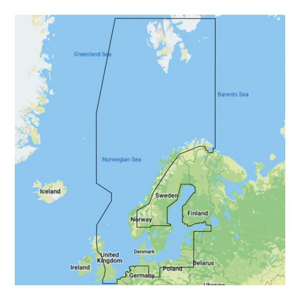 C-map Y050 Discover, Skandinavien "kun ved kb af plotter"