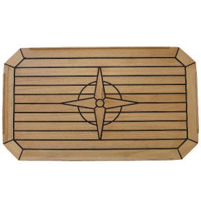 Teakbordplade, 35 x 60 cm