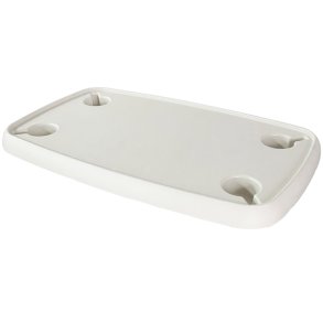 Springfield rektangul�r bordplade af hvid ABS