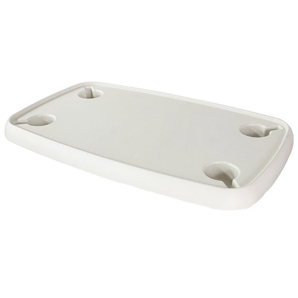 Springfield rektangul�r bordplade af hvid ABS