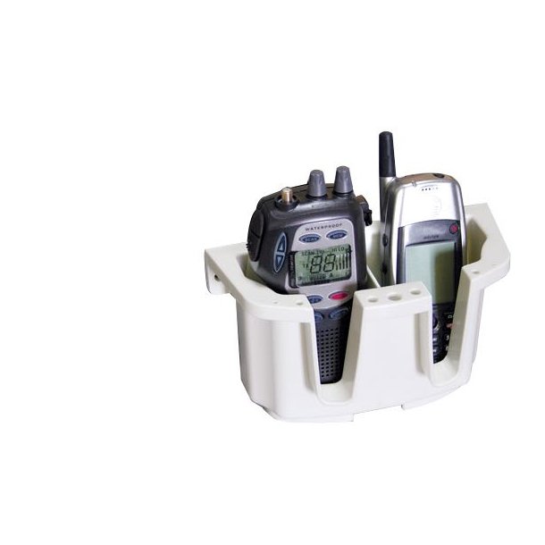 Nuova Rade dobbeltholder til VHF/mobil, hvid