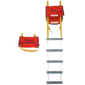 M.O.B sikkerhedsstige med glasfiber trin, 5 trin
