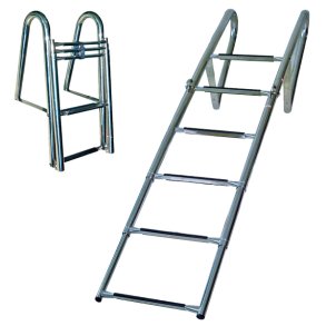 Brostige teleskop i rustfri stl, 6 trin