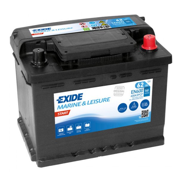 Exide Start batteri, 74 Amp