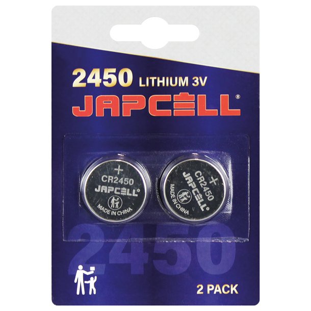 Japcell CR2450 Lithium batteri 3V, 2 stk