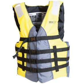 1852 Svmme- og vandskivest ISO 50N, Sort/lime 70-kg