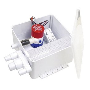 Rule aflbsboks med pumpe, 12V