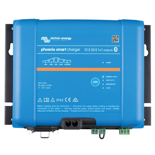 Victron Phoenix Smart IP43 lader (1+1), 12V / 30 Amp