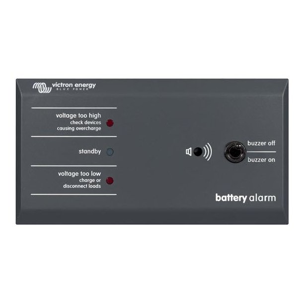 Victron batteri alarm med lyd & lys, 12/24V