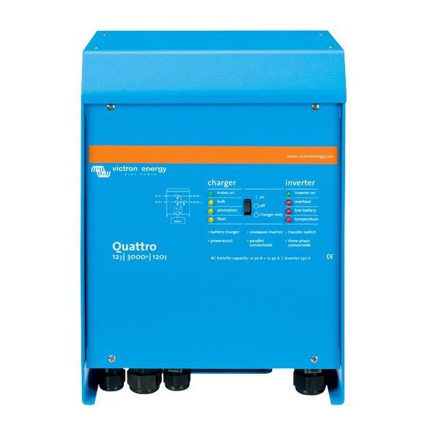 Victron Quattro inverter/lader, 24V / 4500W
