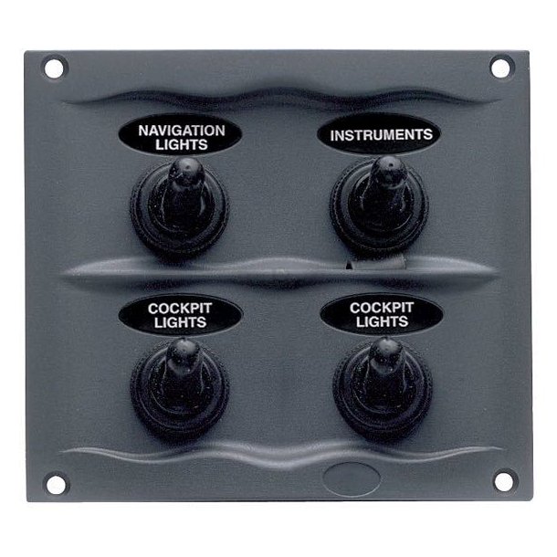 BEP Stnktt el-panel med 4 kontakter, 12V