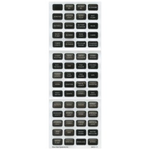 Blue Sea systems Contura label kit, sort