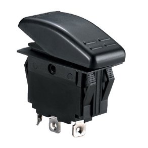 Vandtt kontakt med 3 poler (on)/off/on