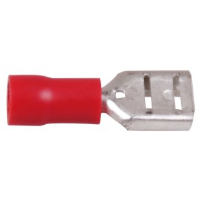 Fladstik hun rd 6.4 x 0.8 mm, 10 stk