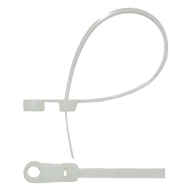 Strips med hul hvid 100 x 3,5mm, 20 stk