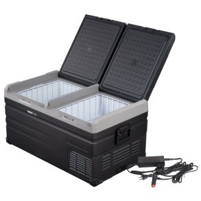 1852 kleboks 95l med kompressor, 2-delt kl/frys 12/24/230v