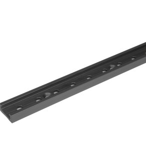 Ronstan sort C-skinne 19mm L-446mm