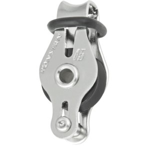 Ronstan kugleleje enkelblok med bjle og hundsvot, serie 15