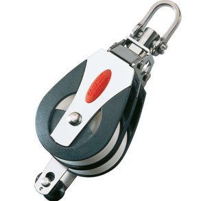 Ronstan Dobbeltblok med svirvel og hundsvot, serie 50